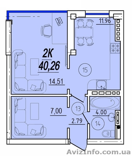 Строительная компания реализует 2-х комн. квартиры. Рассрочка до июля 2021 года. - <ro>Изображение</ro><ru>Изображение</ru> #9, <ru>Объявление</ru> #1584112