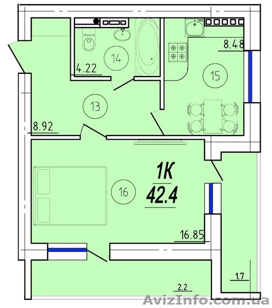 Строительная компания реализует 2-х комн. квартиры. Рассрочка до июля 2021 года. - <ro>Изображение</ro><ru>Изображение</ru> #10, <ru>Объявление</ru> #1584112