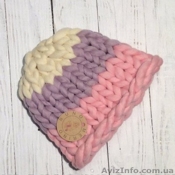 Шапки из толстой пряжи - <ro>Изображение</ro><ru>Изображение</ru> #4, <ru>Объявление</ru> #1448782