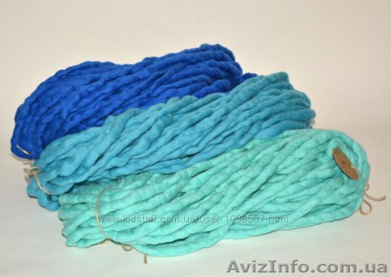 Толстая пряжа ручного прядения - <ro>Изображение</ro><ru>Изображение</ru> #3, <ru>Объявление</ru> #1267908