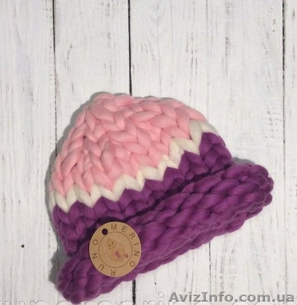 Шапки из толстой пряжи - <ro>Изображение</ro><ru>Изображение</ru> #5, <ru>Объявление</ru> #1448782
