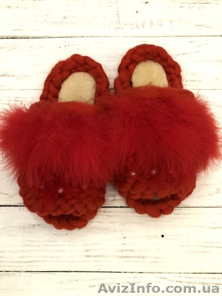 Пушистые тапочки из мериносовой шерсти - <ro>Изображение</ro><ru>Изображение</ru> #3, <ru>Объявление</ru> #1602461