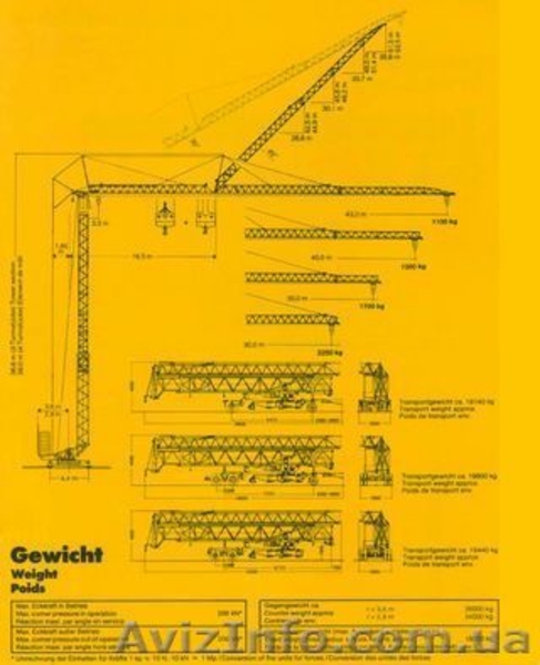 Продаем быстромонтируемый башенный кран LIEBHERR 63K, 6 тонн, 1994 г.в. - <ro>Изображение</ro><ru>Изображение</ru> #6, <ru>Объявление</ru> #1607636