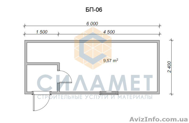 Бытовка БП-01, вагончик 6х2.4м - <ro>Изображение</ro><ru>Изображение</ru> #3, <ru>Объявление</ru> #1634675