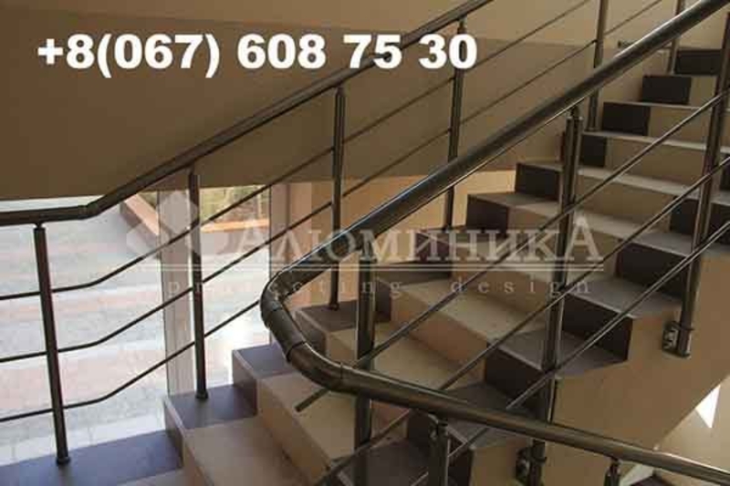 Алюминиевые перила установка и комплектующие, лестничные ограждения.  - <ro>Изображение</ro><ru>Изображение</ru> #4, <ru>Объявление</ru> #243843