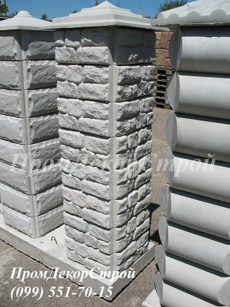 Блоки для столбов забора наборные  Одесса купить - <ro>Изображение</ro><ru>Изображение</ru> #3, <ru>Объявление</ru> #1716304