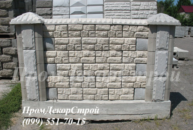 Блоки для забора декоративные двухсторонние Одесса - <ro>Изображение</ro><ru>Изображение</ru> #5, <ru>Объявление</ru> #1716307