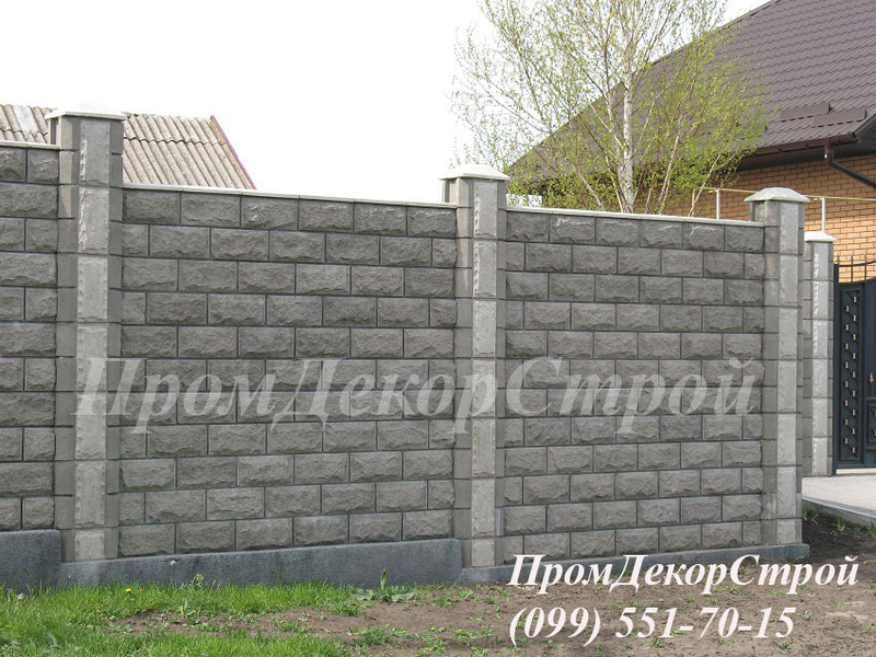 Забор из декоративных колотых  блоков Одесса - <ro>Изображение</ro><ru>Изображение</ru> #5, <ru>Объявление</ru> #1716330