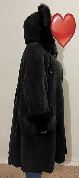 Дубленка женская 50 размера с капюшоном - <ro>Изображение</ro><ru>Изображение</ru> #4, <ru>Объявление</ru> #1746753