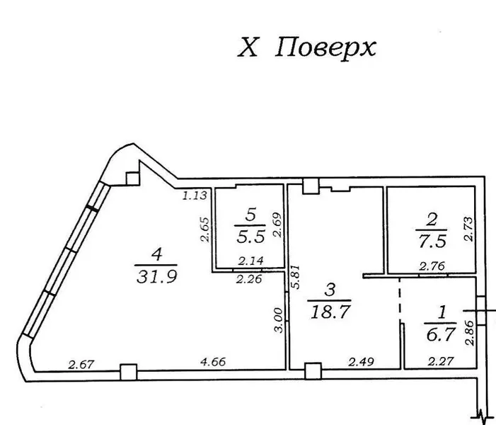 Квартира на Удільний пров. - <ro>Изображение</ro><ru>Изображение</ru> #5, <ru>Объявление</ru> #1752455